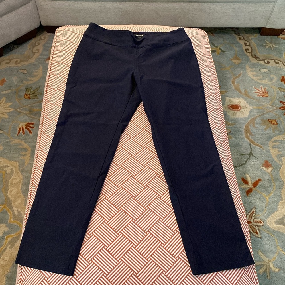 Nic + Zoe navy pants 10P